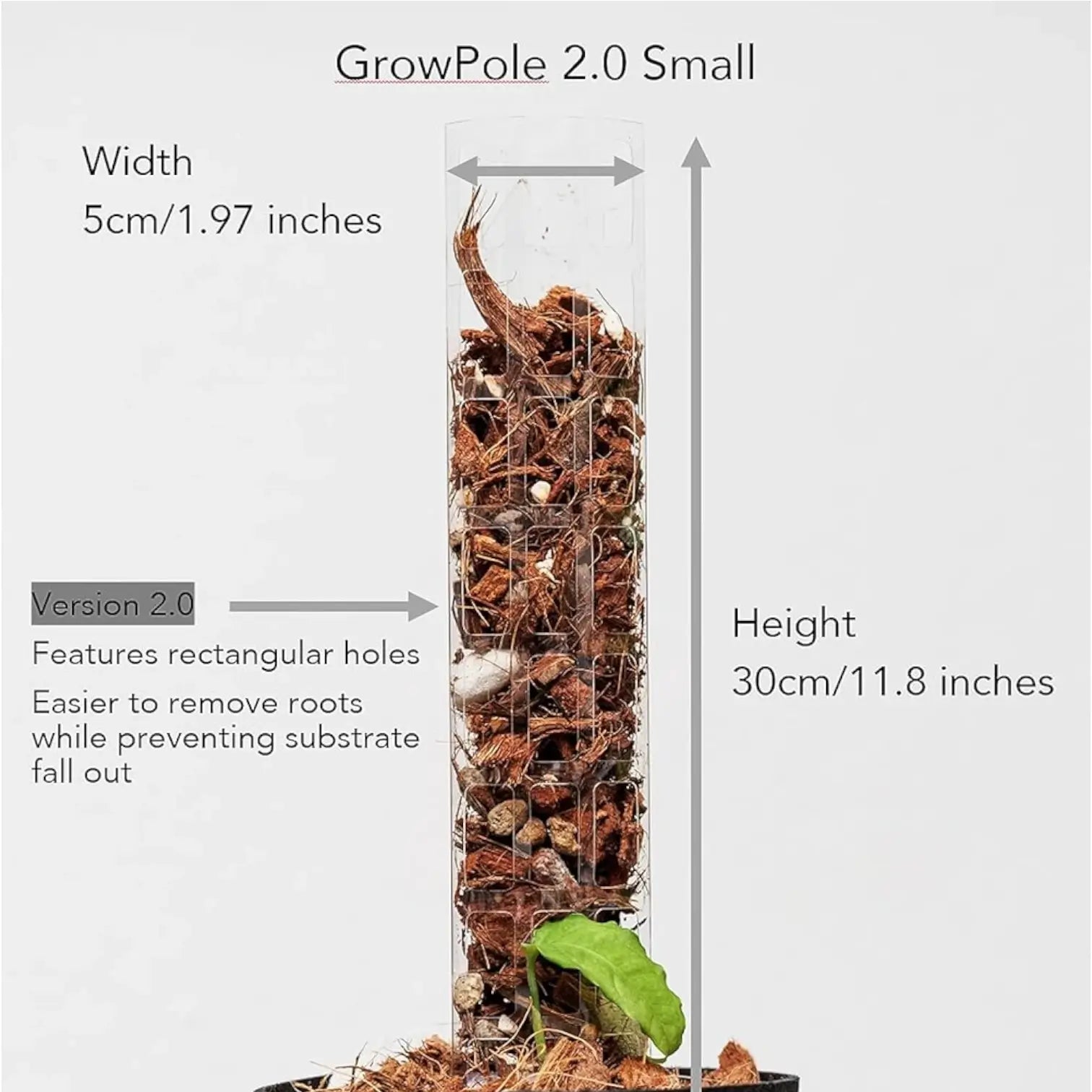 THICCLY® GrowPole™ – ultimative Pflanzenstütze auf weißem Hintergrund, Produktfoto 10.