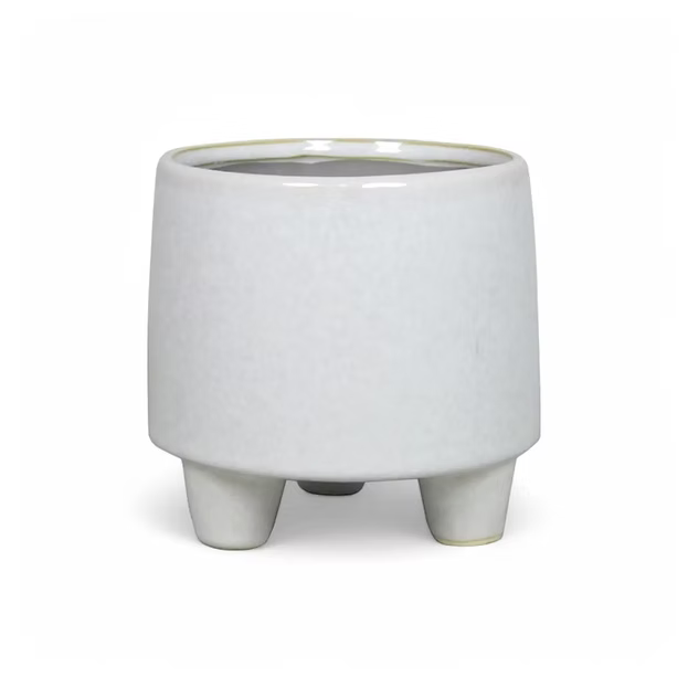 Planter with feet product photo on white background.