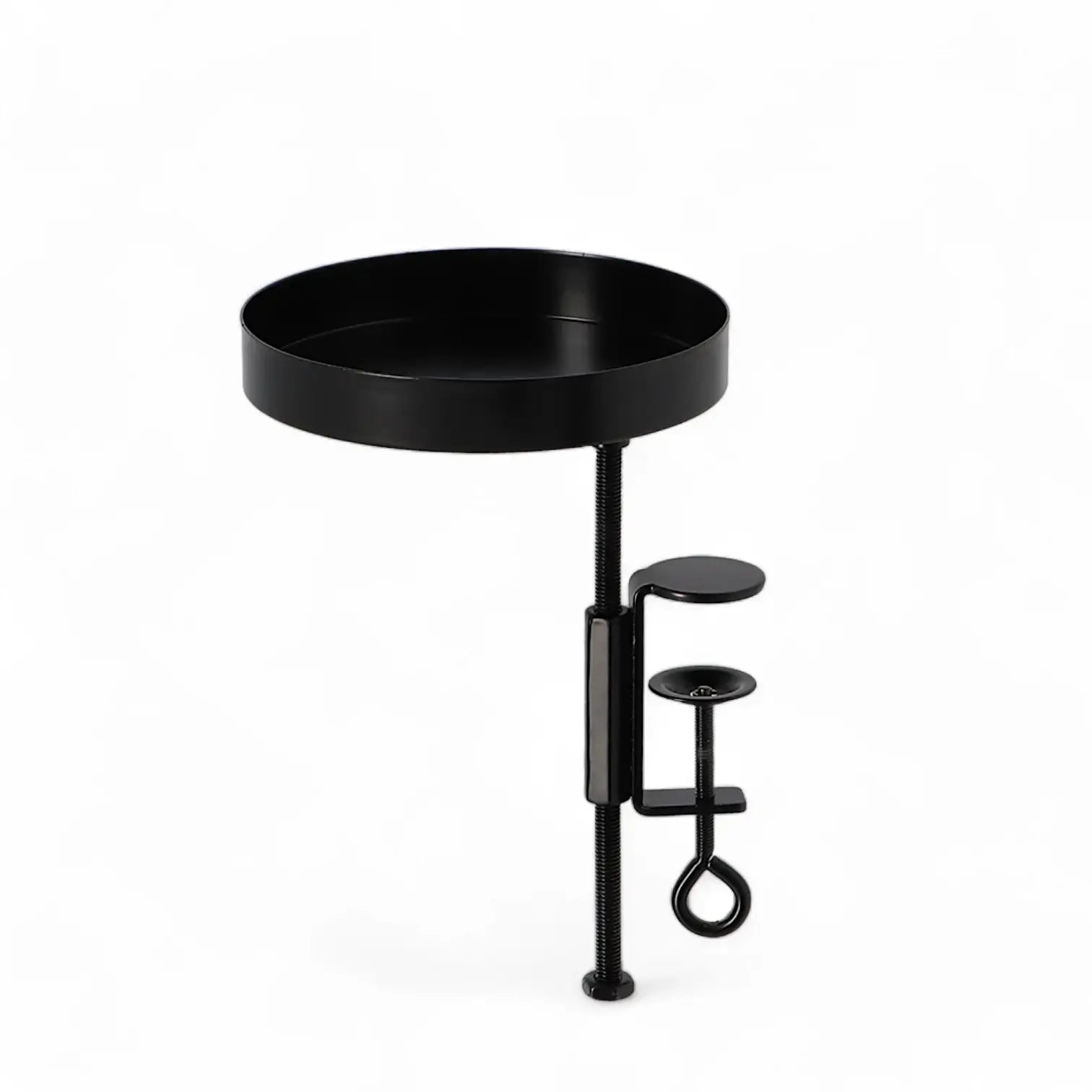 Topfhalter mit Klemme vor weißem Hintergrund, Produktfoto 6.