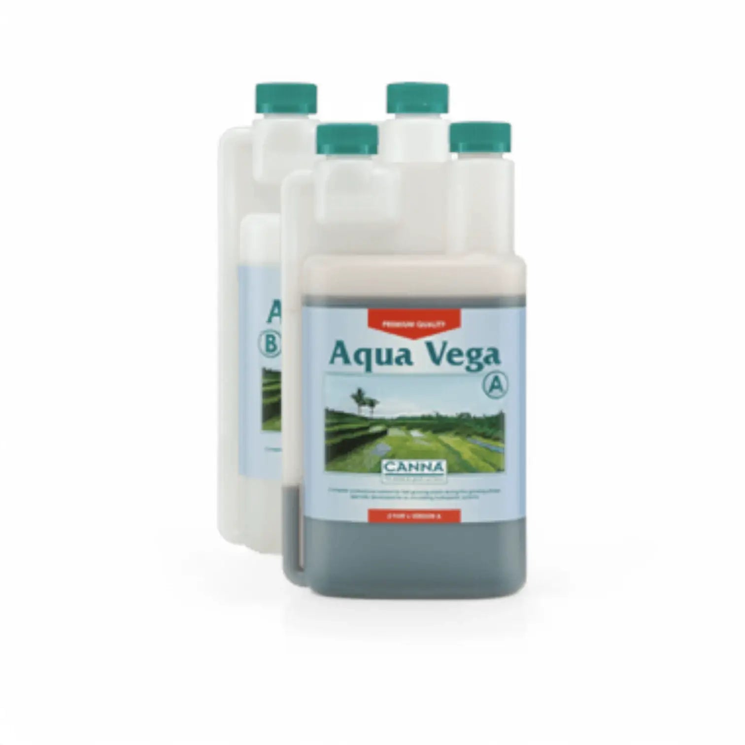 Canna Aqua Vega A+B Hauptproduktfoto vor weißem Hintergrund.