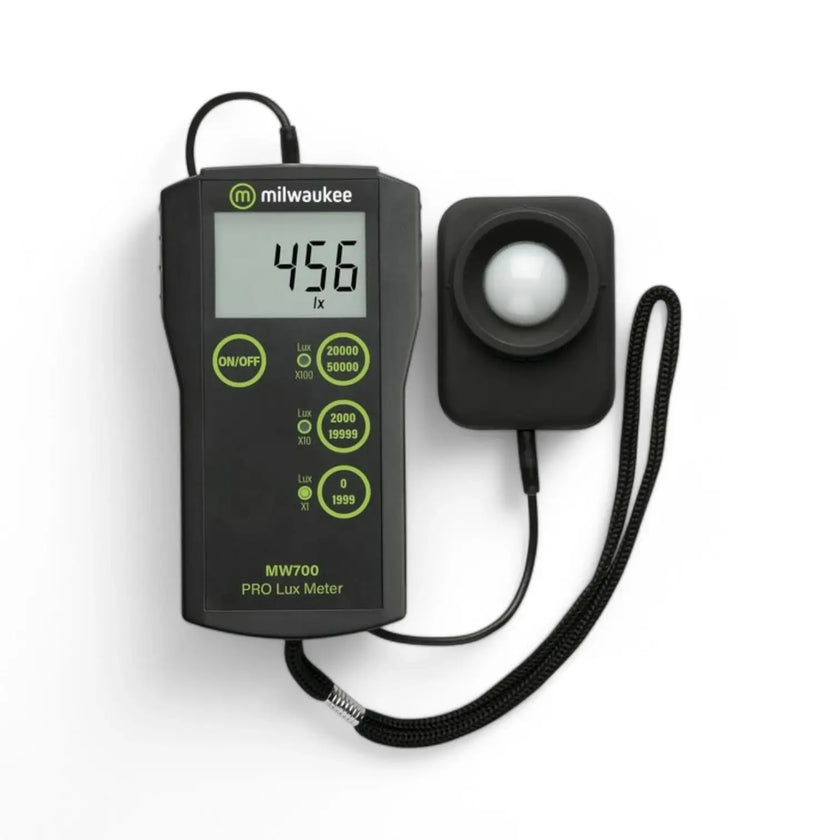 Milwaukee MW700 PRO Lux Meter Hauptproduktfoto vor weißem Hintergrund.