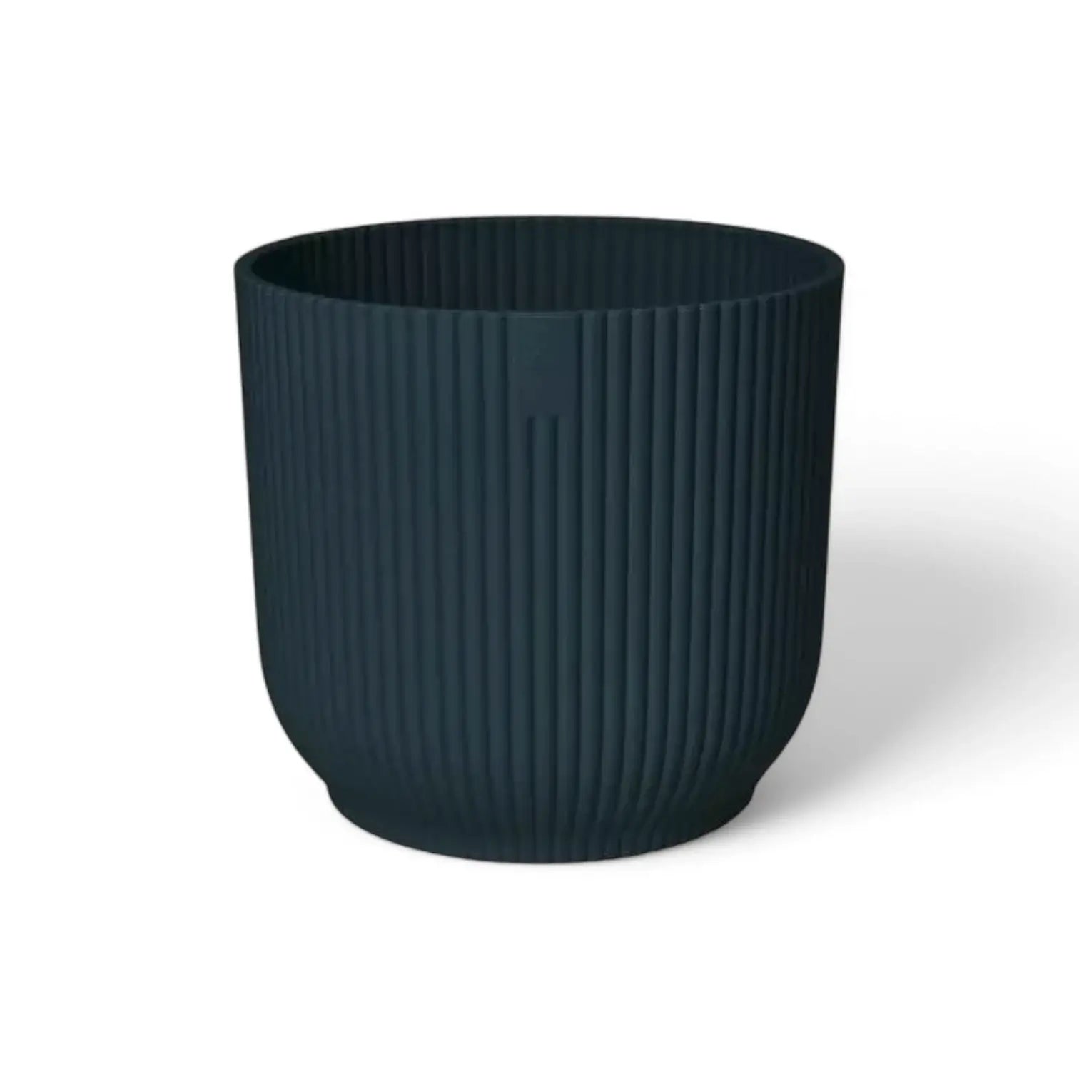 Planter 'vibes fold round' on white background, product photo 3.