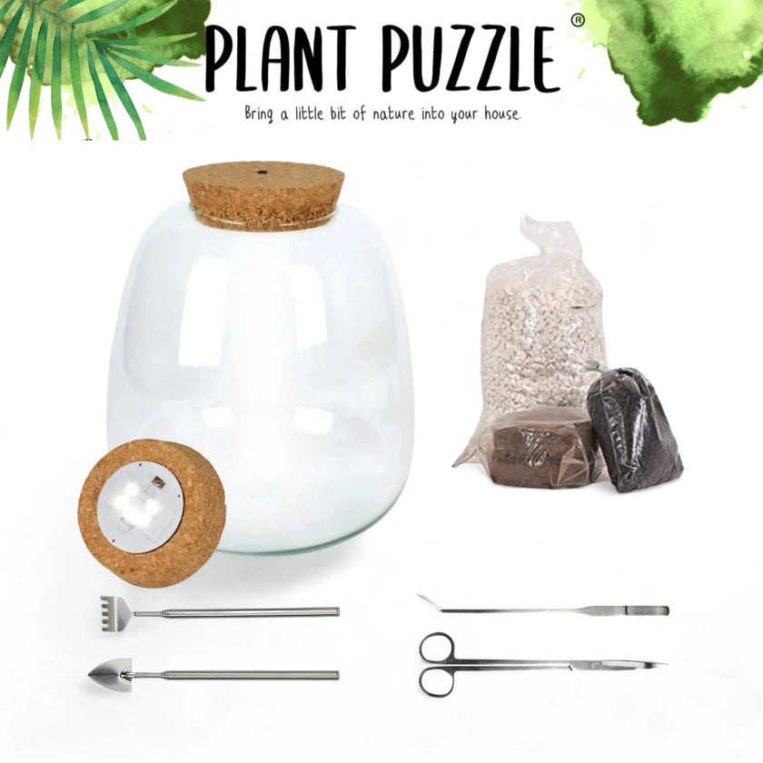 Advanced Plant Puzzle Set on white background.