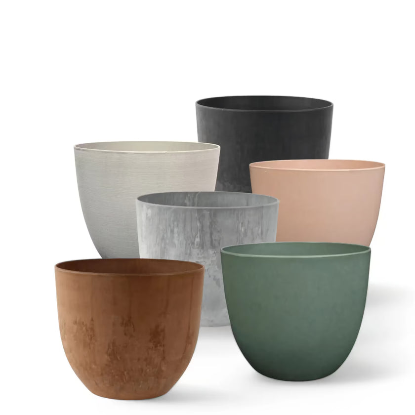 Artstone Pot 'Bola' main product photo on white background.