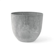 Artstone Pot 'Bola' on white background.