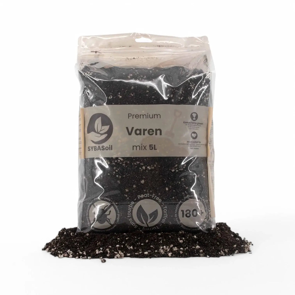 Fern Soil Mix on white background.