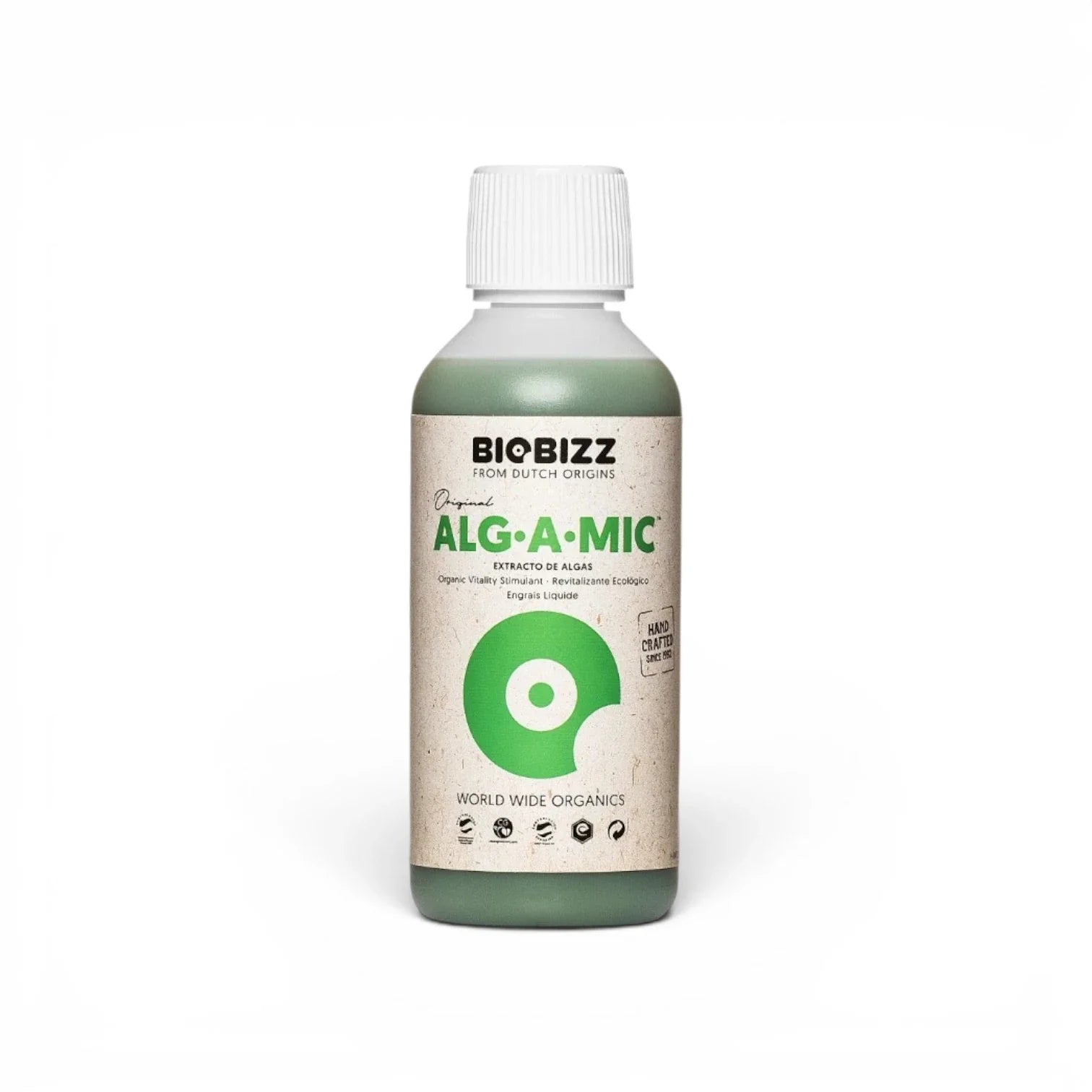 Biobizz Alg A Mic 250 ml bottle on a white background