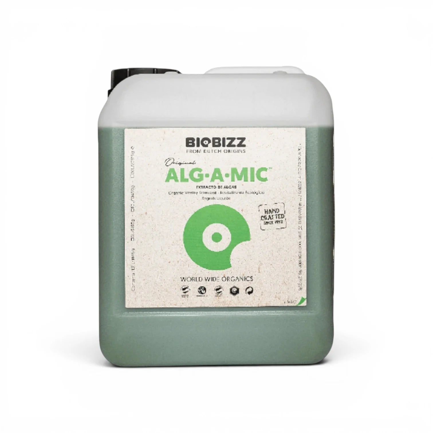 Biobizz Alg A Mic 5 L bottle on a white background
