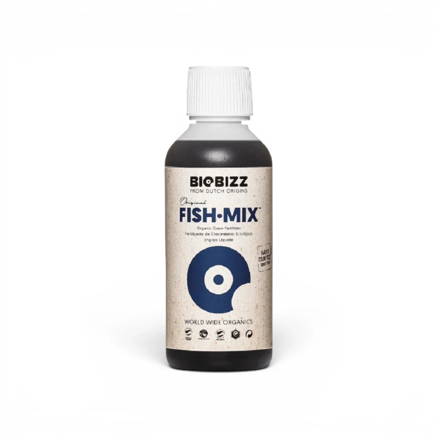 Biobizz Fish Mix 250 ml bottle on a white background