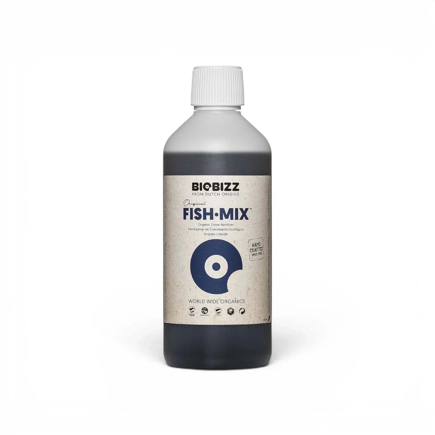 Biobizz Fish Mix 500 ml bottle on a white background