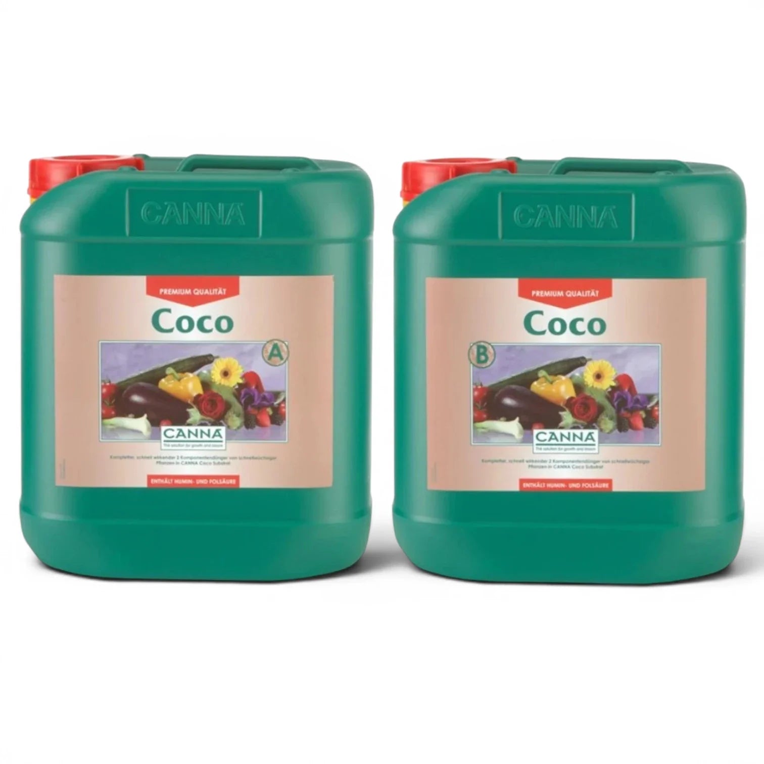 CANNA Coco A+B 5 L bottle set on a white background
