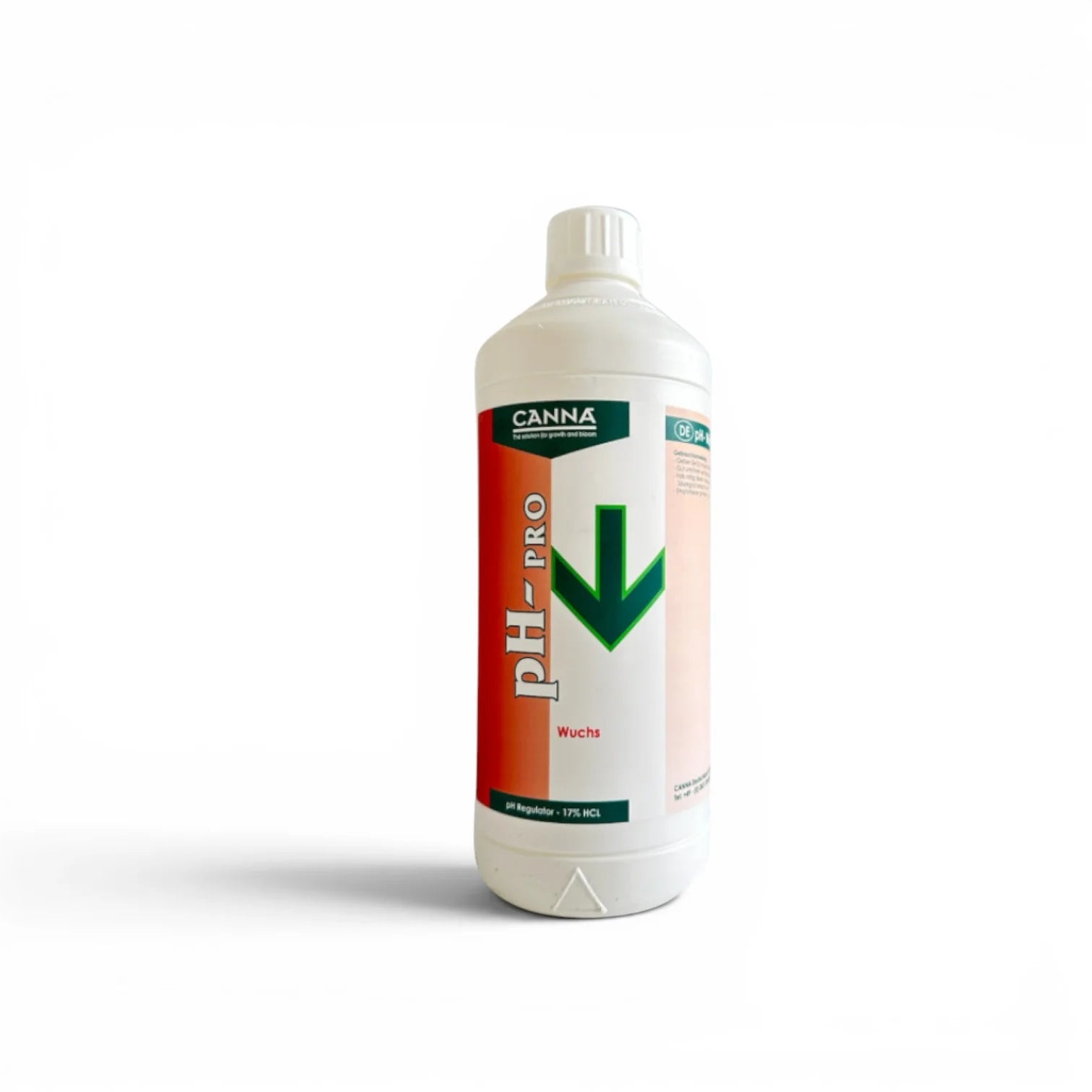 CANNA pH- Growth 17% Pro 1 L bottle on a white background