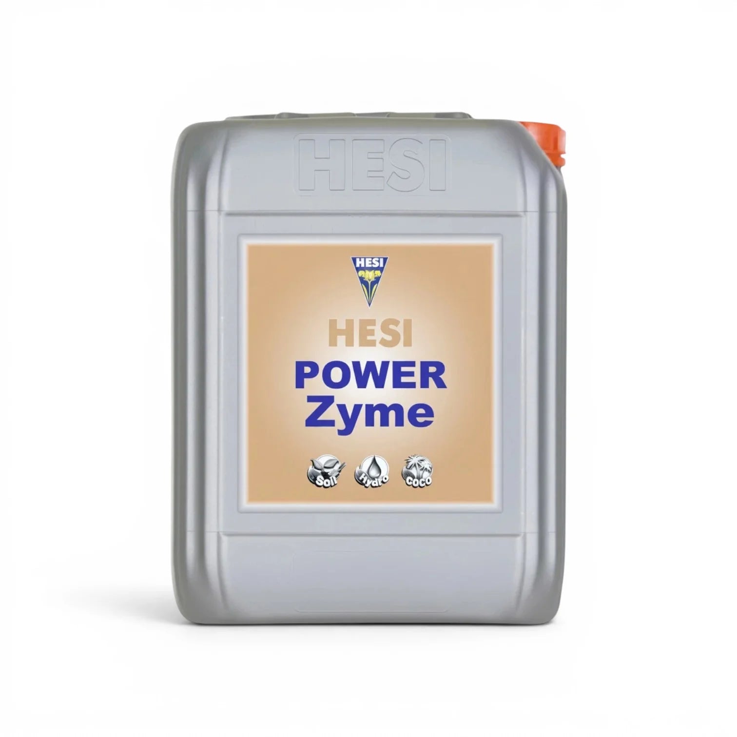 HESI PowerZyme 10 L bottle on a white background