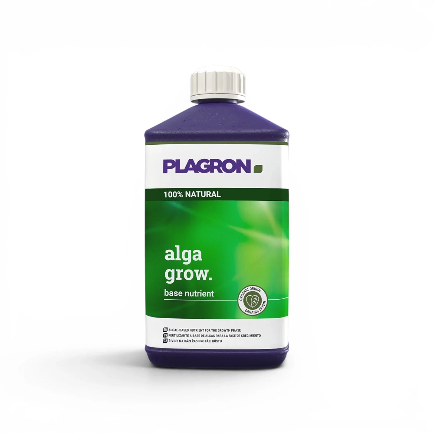 Plagron Alga Grow 1 L bottle on a white background