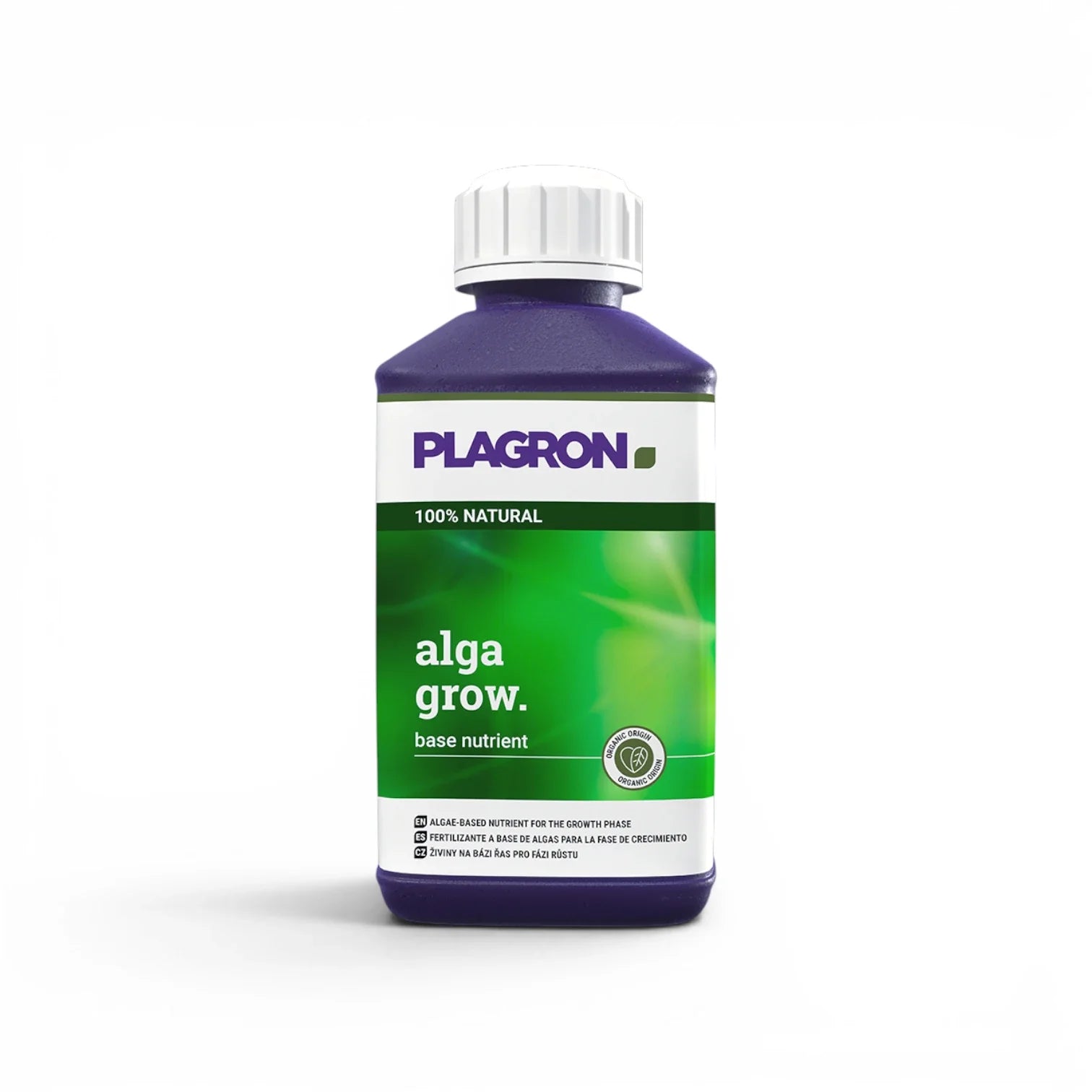 Plagron Alga Grow 250 ml bottle on a white background