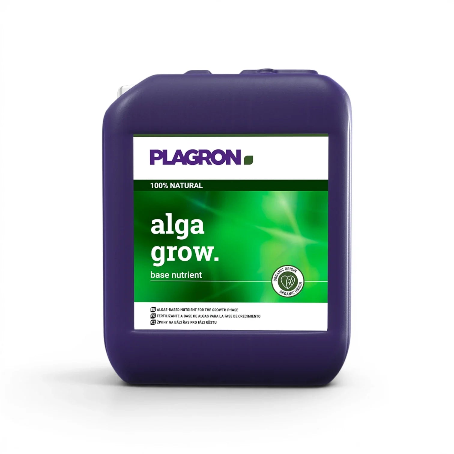 Plagron Alga Grow 5 L bottle on a white background