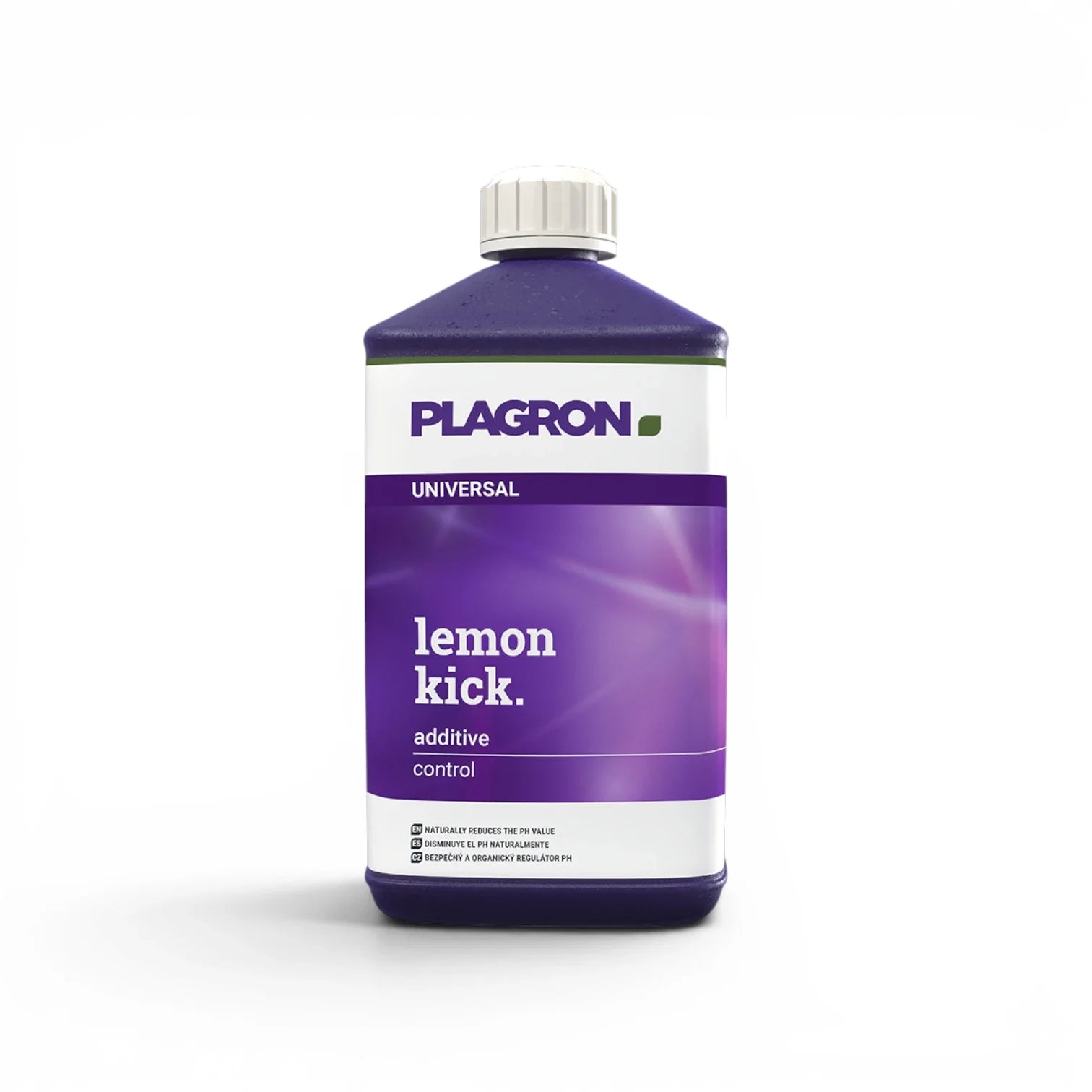 Plagron Lemon Kick 1 L bottle on a white background