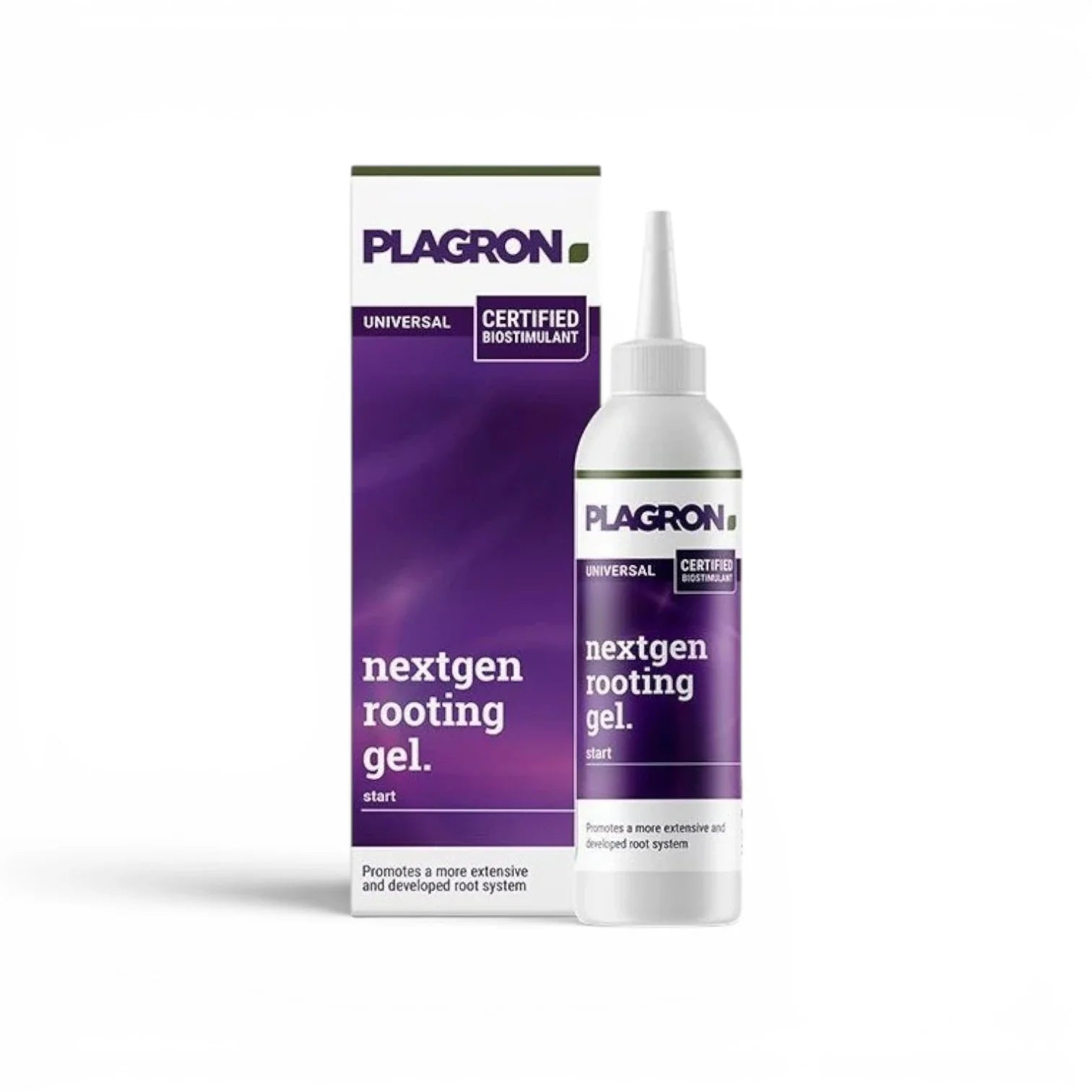 Plagron NextGen Rooting Gel 150 ml bottle on a white background
