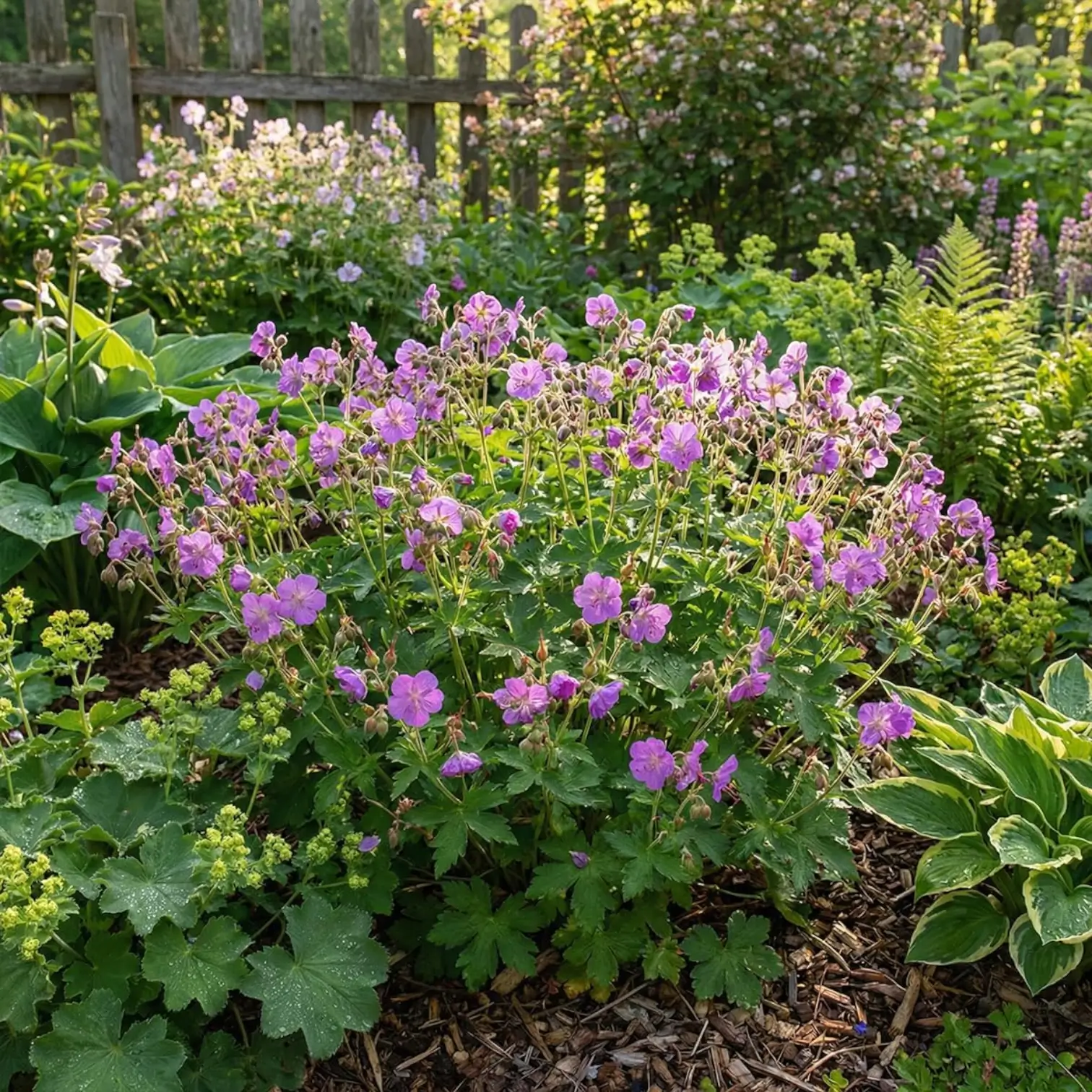 Geranium × cantabrigiense 'Cambridge' – Nahaufnahme.