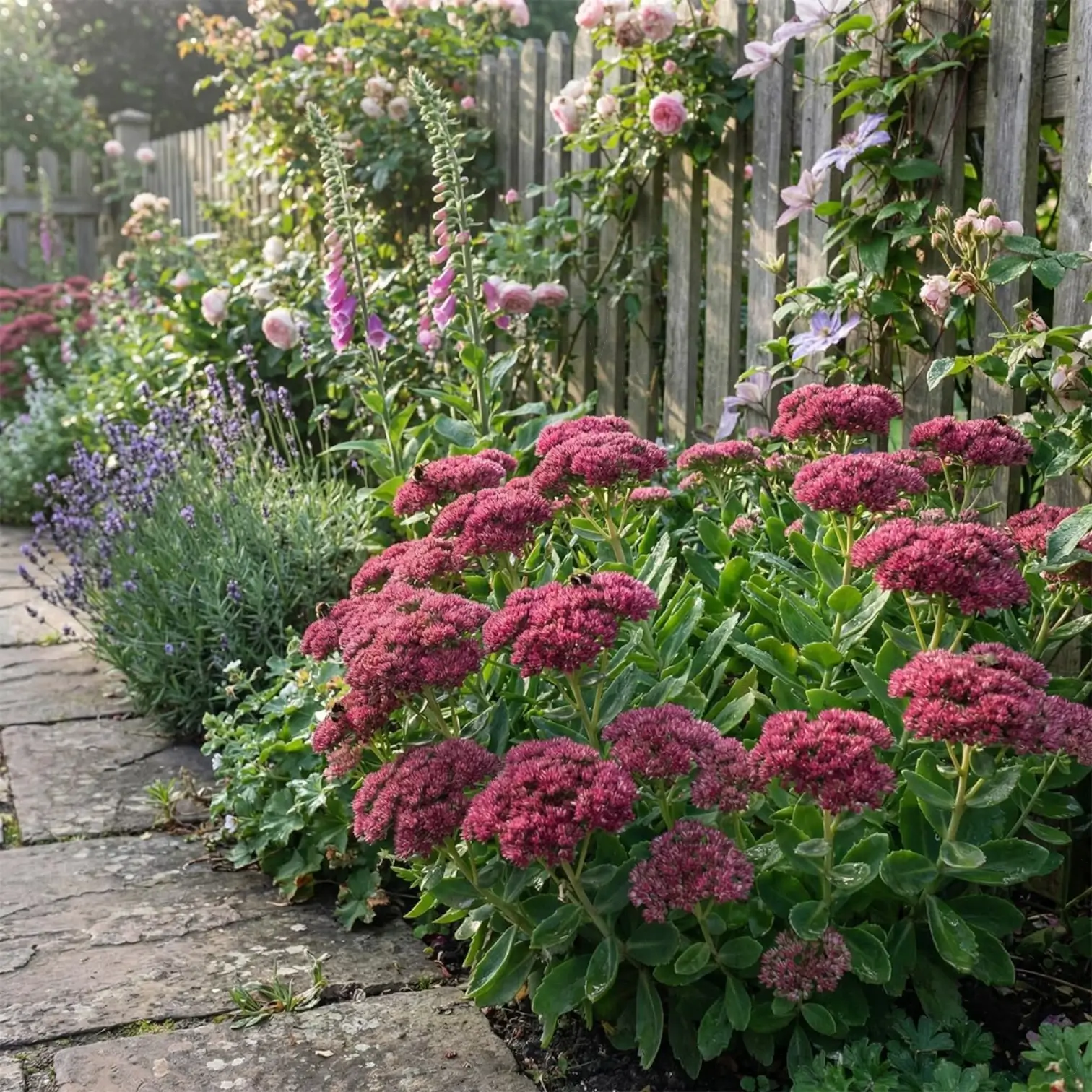 Hylotelephium 'Herbstfreude' – Detailaufnahme.
