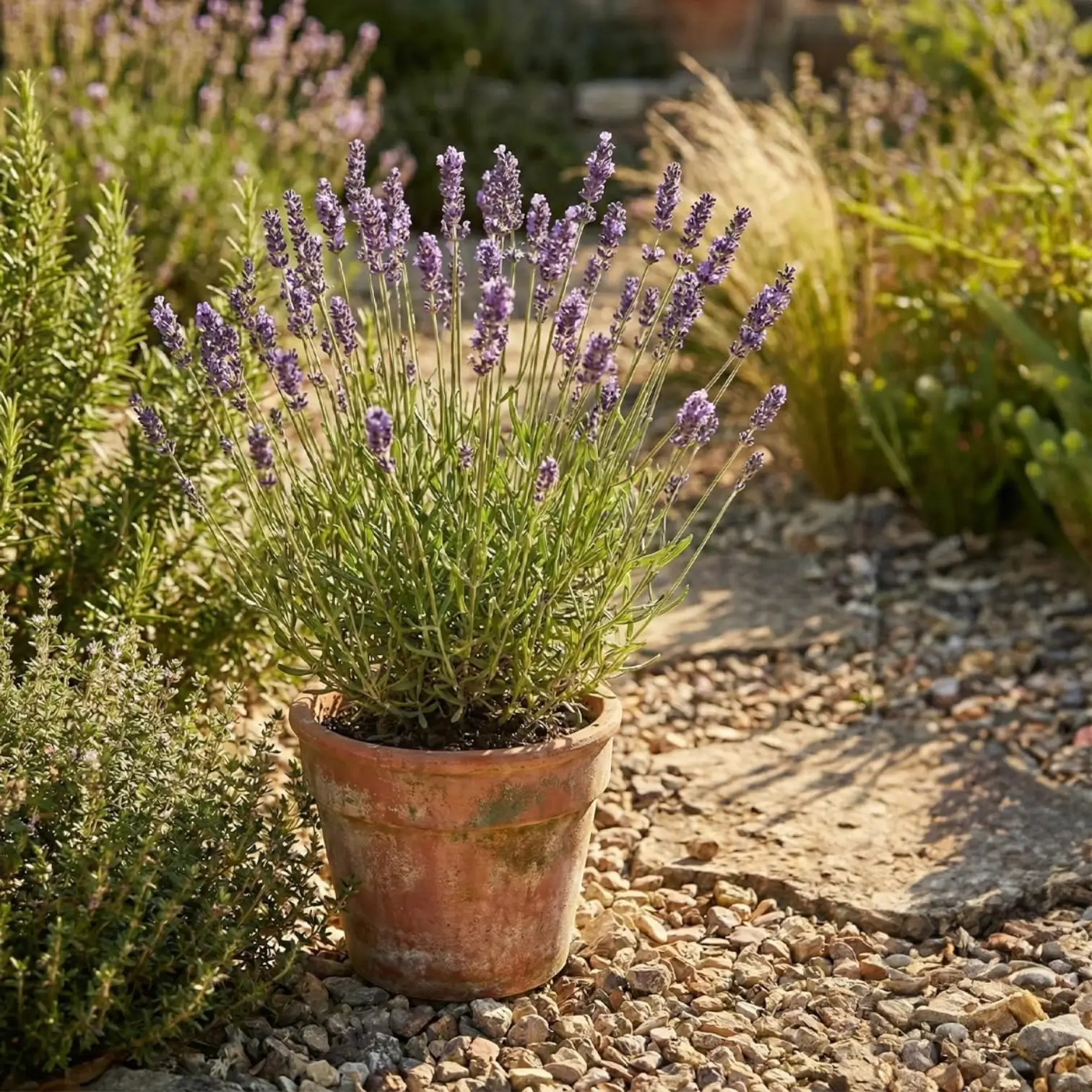 Lavandula angustifolia 'Dwarf Blue' – Detailaufnahme.