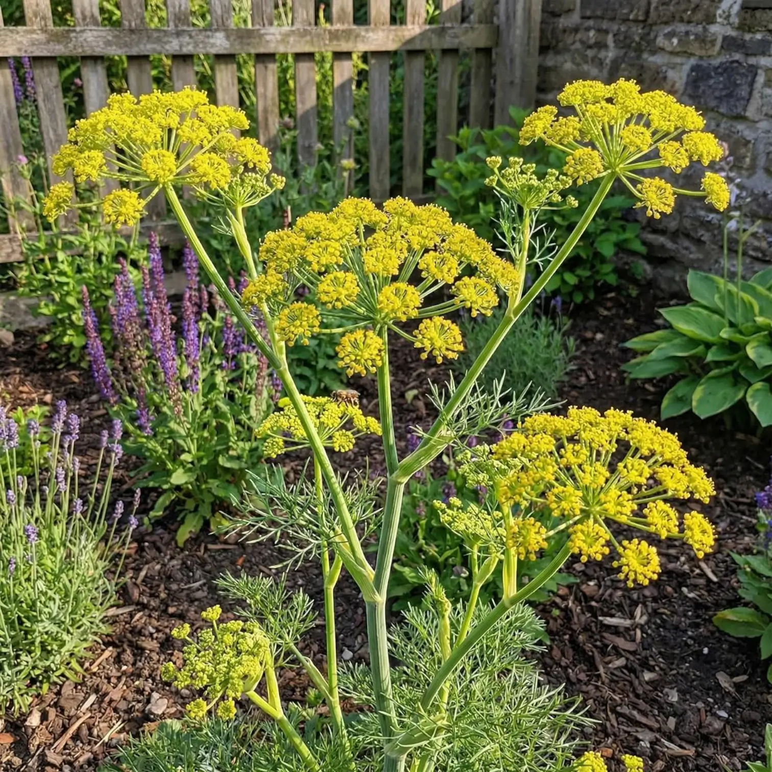 Levisticum officinale – Detailaufnahme der Pflanze.
