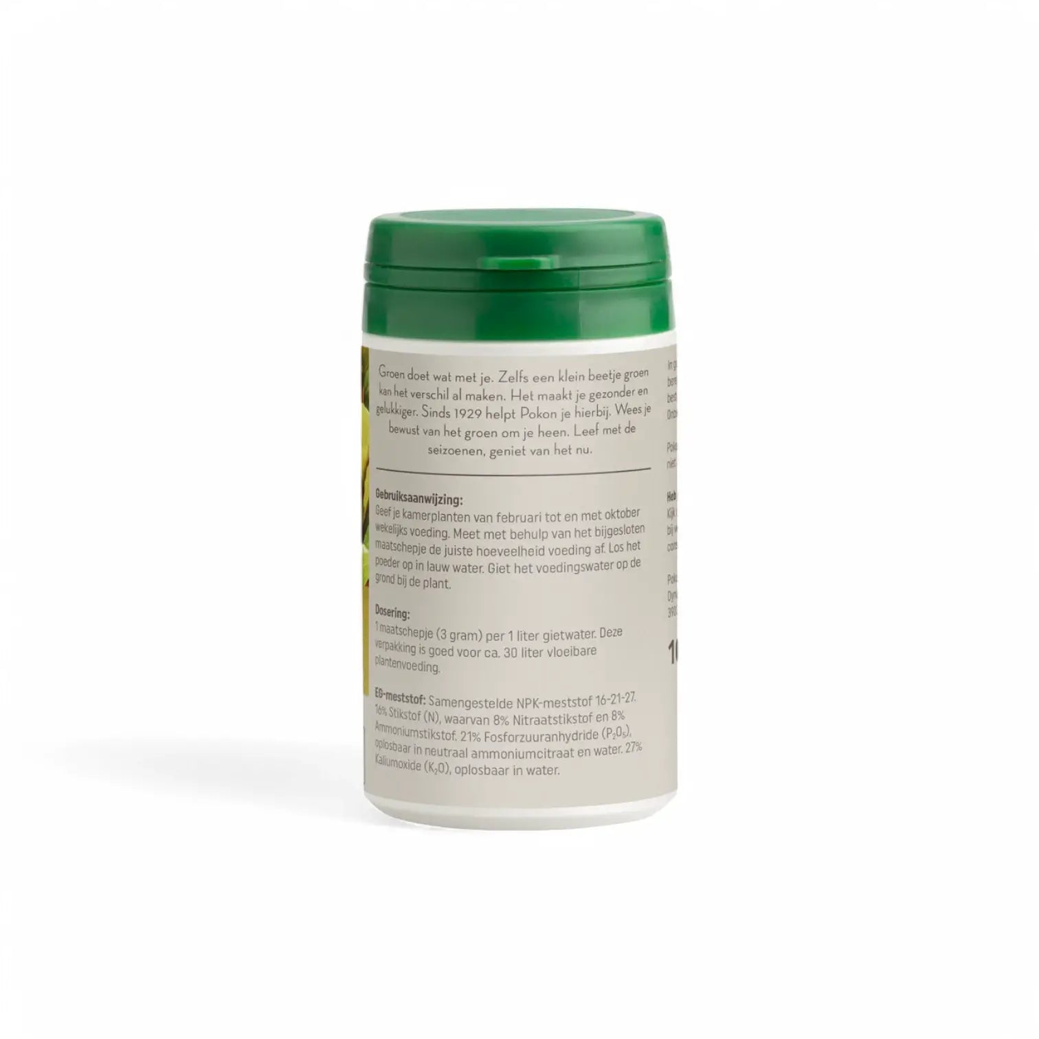 Pokon Houseplant Fertilizer Powder on white background.