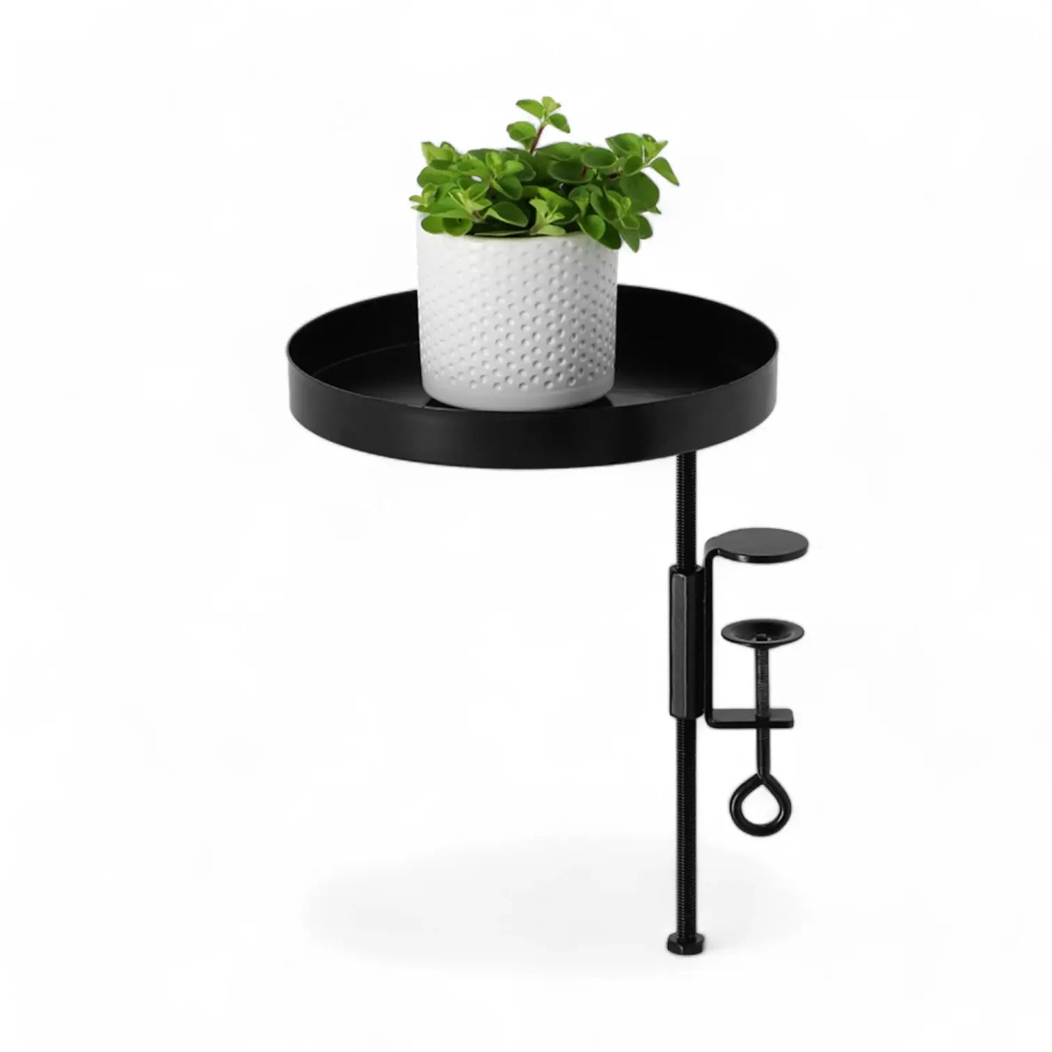 Pot Holder with Clamp on white background.