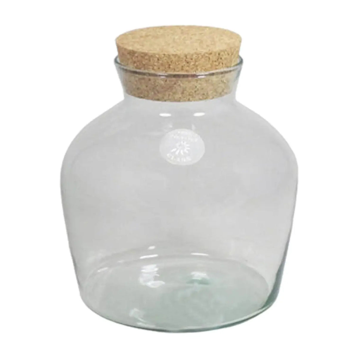 Terrariumglas 'Dean' with cork plug Hauptproduktfoto vor weißem Hintergrund.