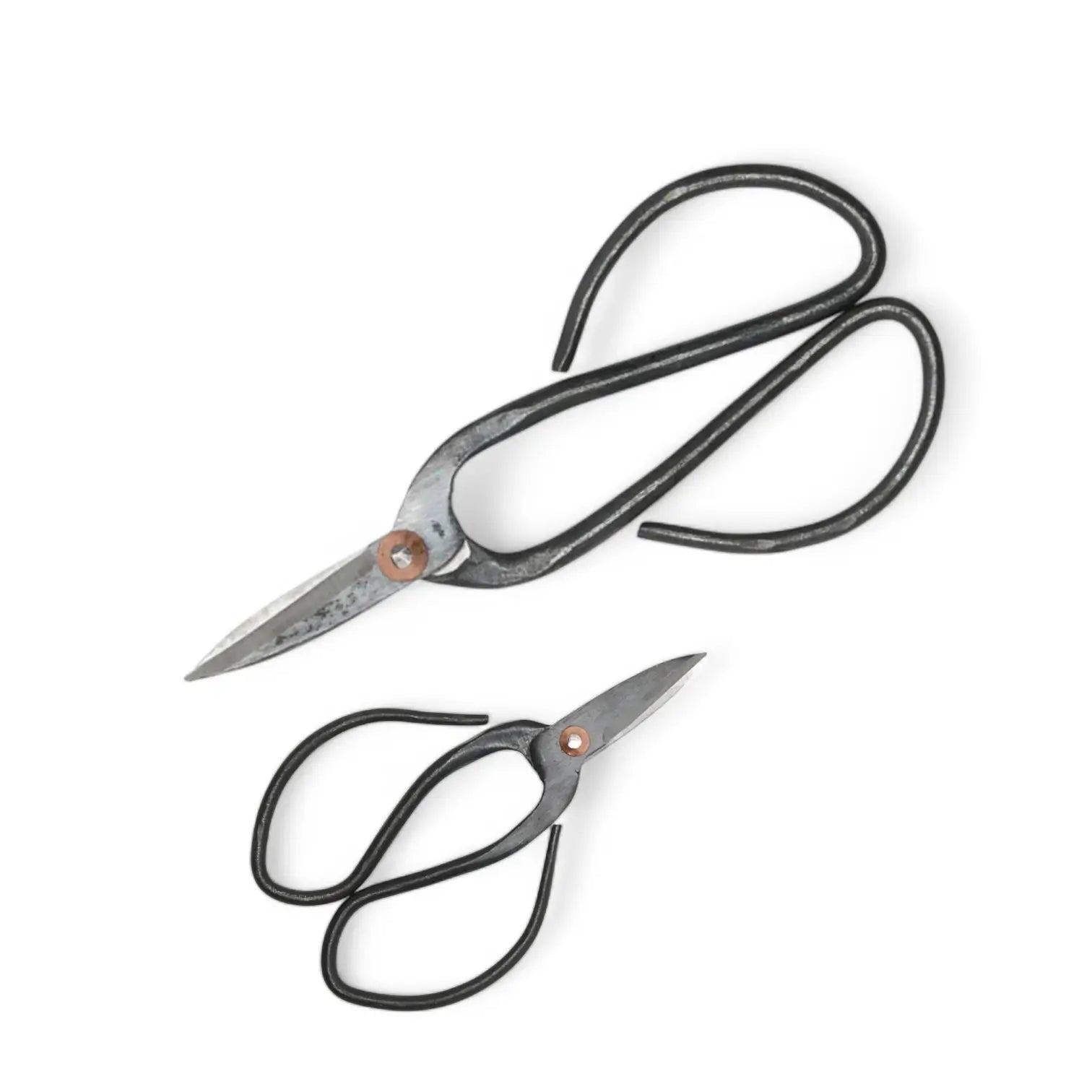 Bonsai pruning scissors on white background, product photo 2.