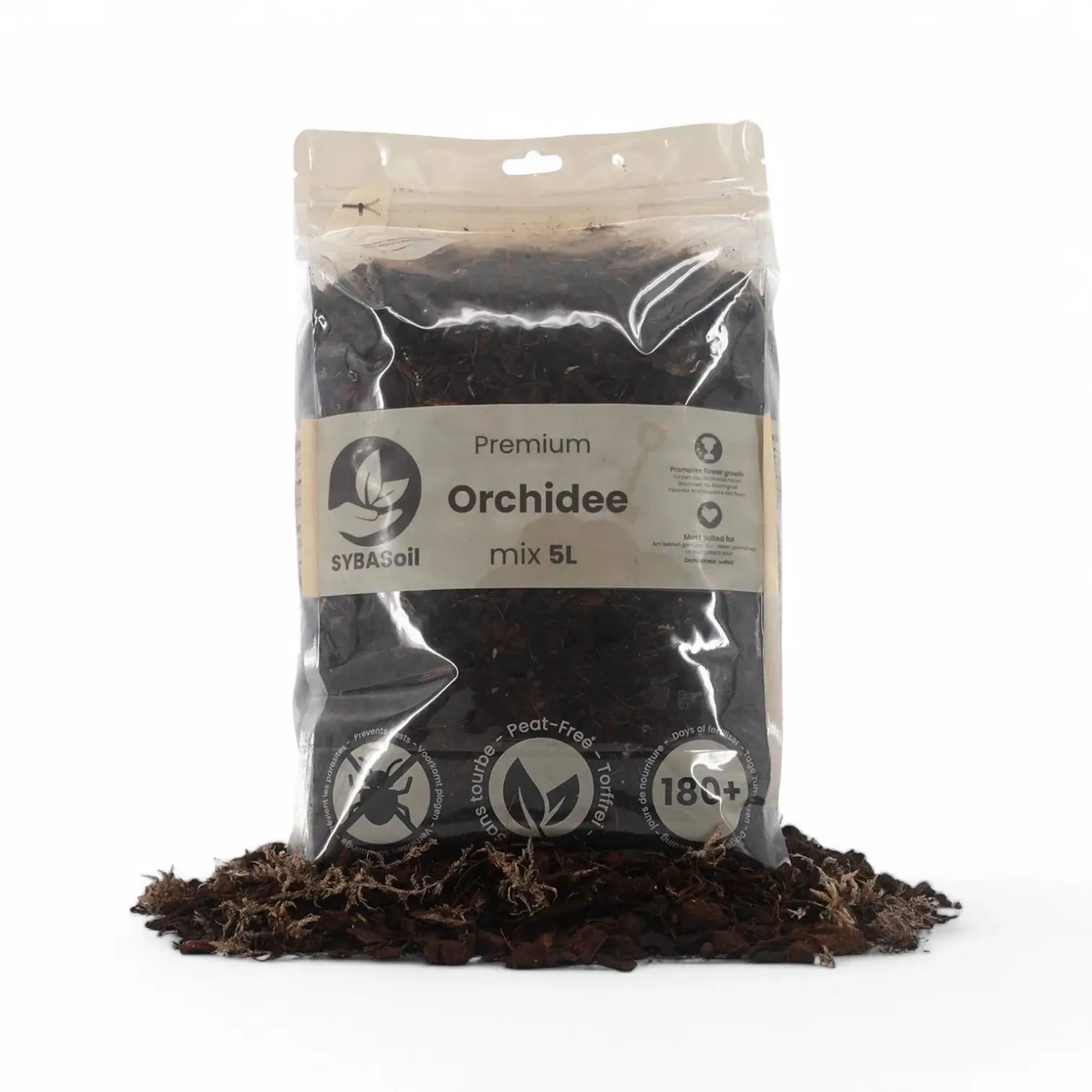 Orchideen-Substratmischung – Haupt-Produktfoto auf weißem Hintergrund.