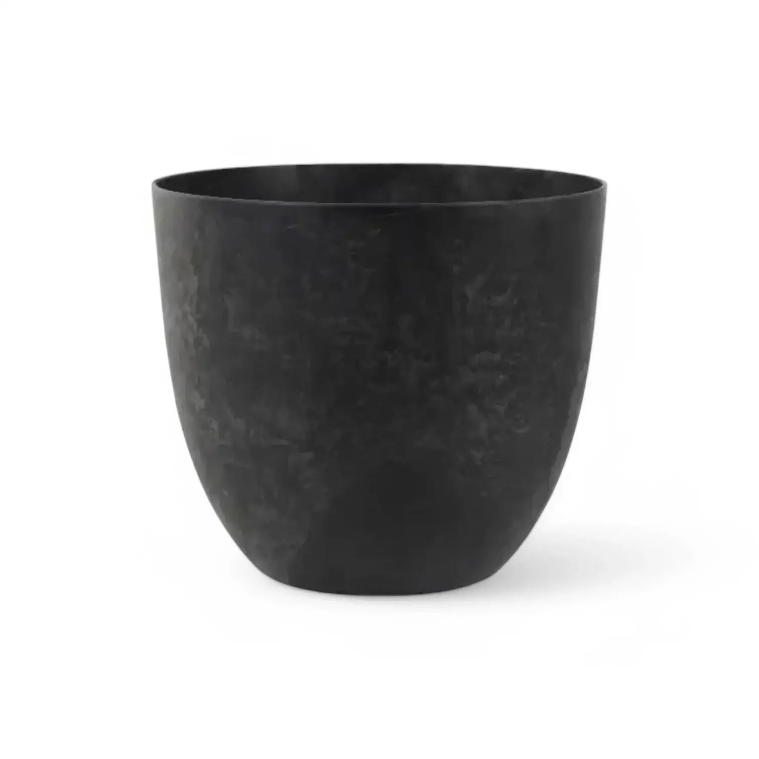 Artstone Pot 'Bola' on white background, product photo 5.