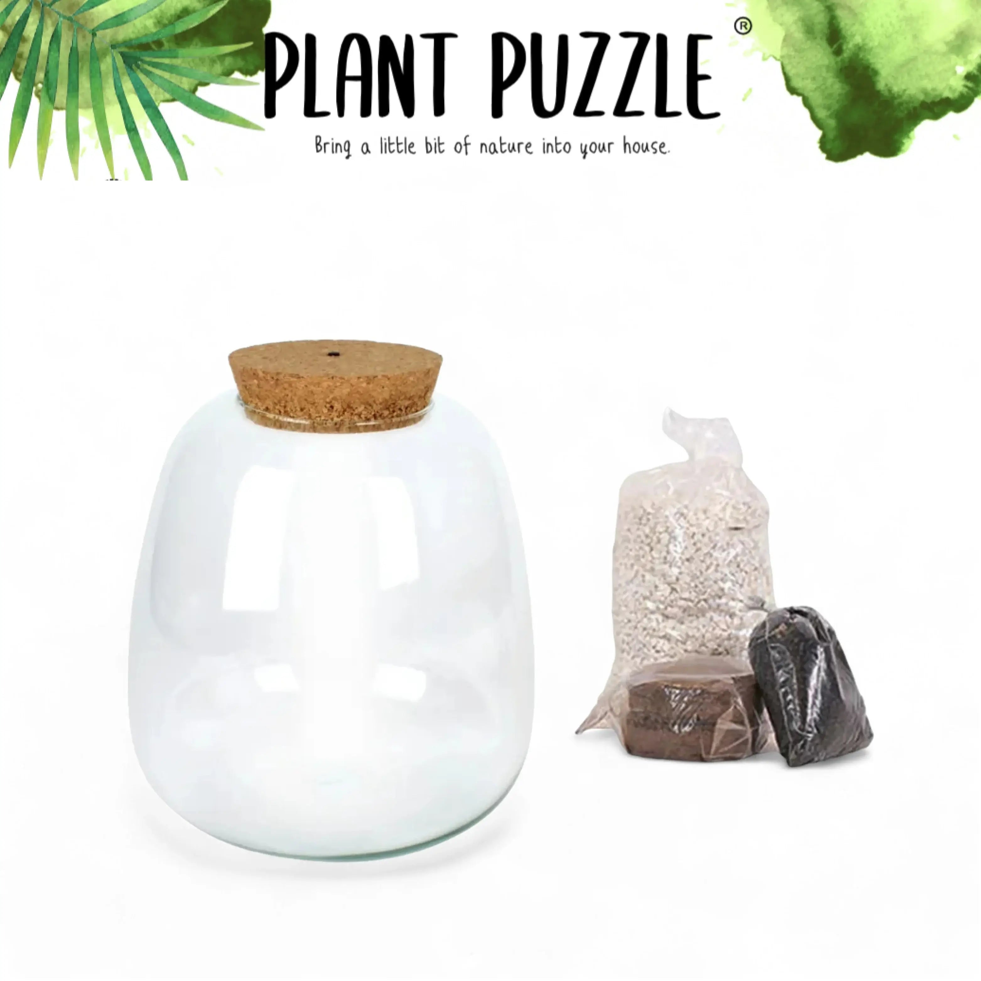 Basic Plant Puzzle Set on white background, product photo 2.