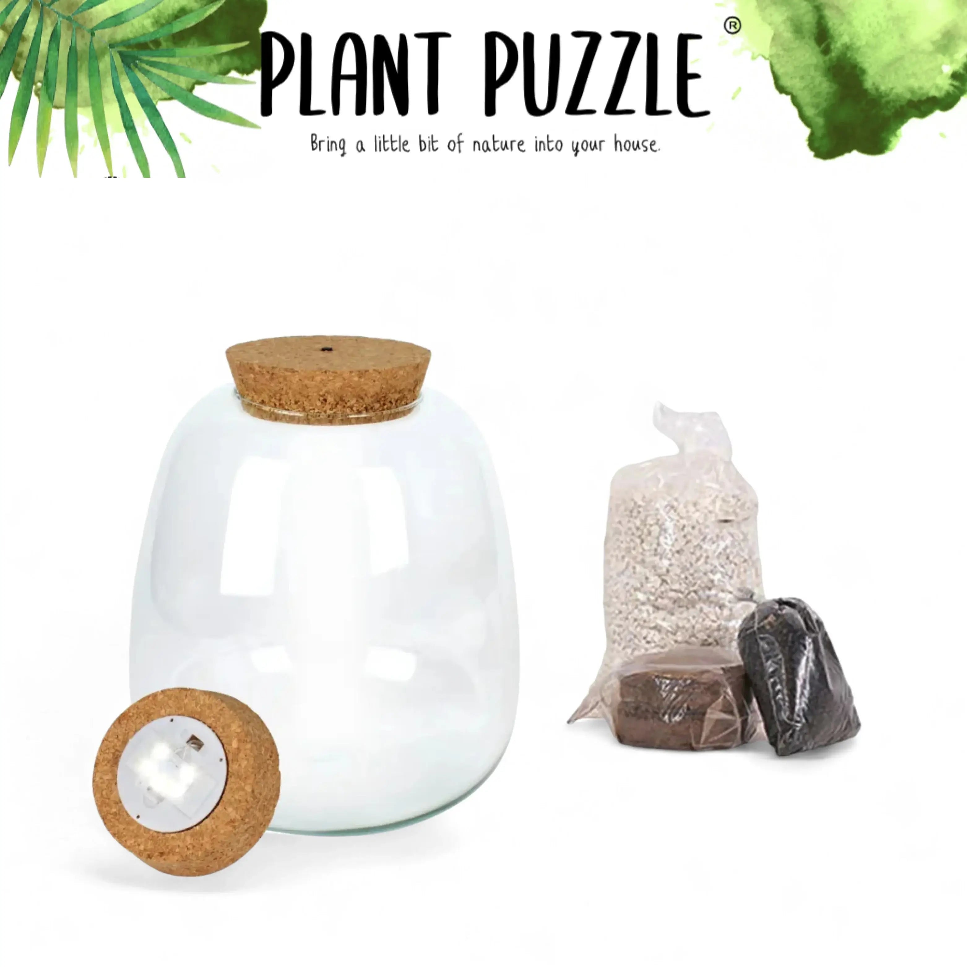 Basic Plant Puzzle Set on white background, product photo 3.