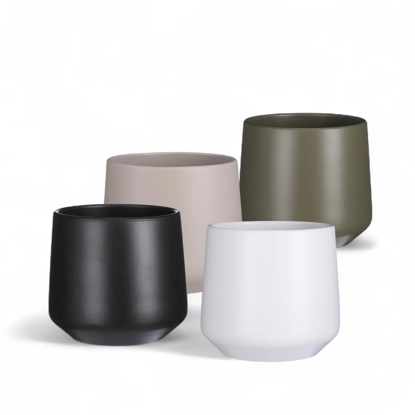 Übertopf 'Amber' Hauptproduktfoto vor weißem Hintergrund.