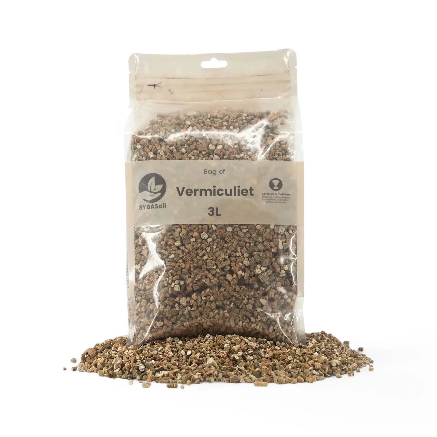 Vermiculite Hauptproduktfoto vor weißem Hintergrund.