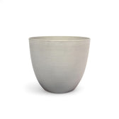 Artstone Pot 'Bola' on white background.