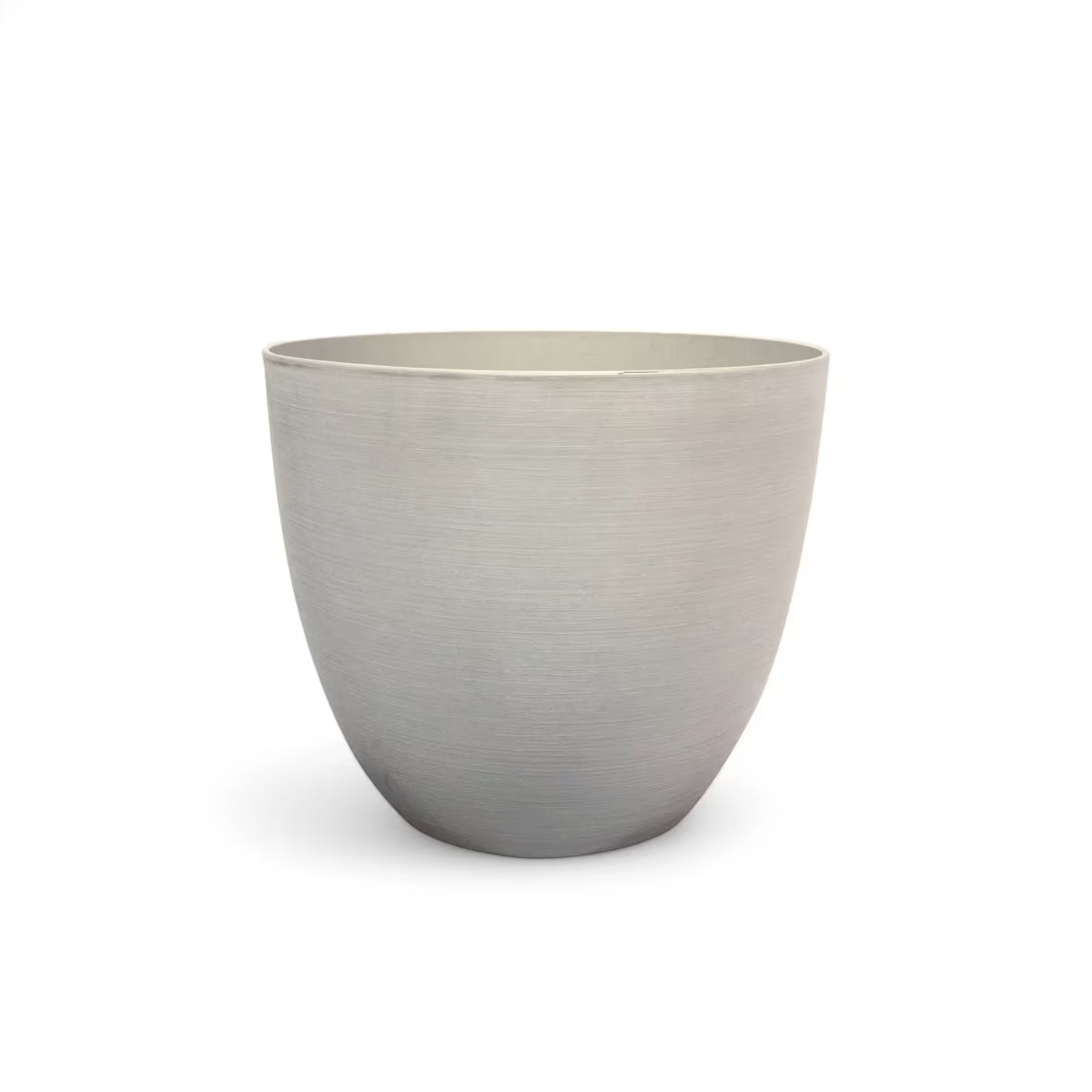 Artstone Pot 'Bola' on white background.