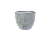 Artstone Pot 'Bola' on white background.