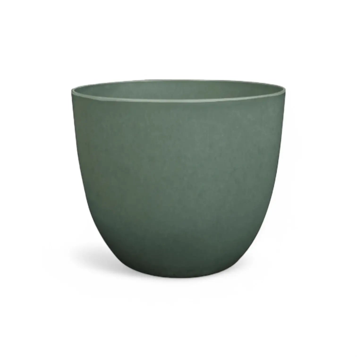 Artstone Pot 'Bola' on white background.