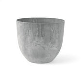 Artstone Pot 'Bola' on white background.