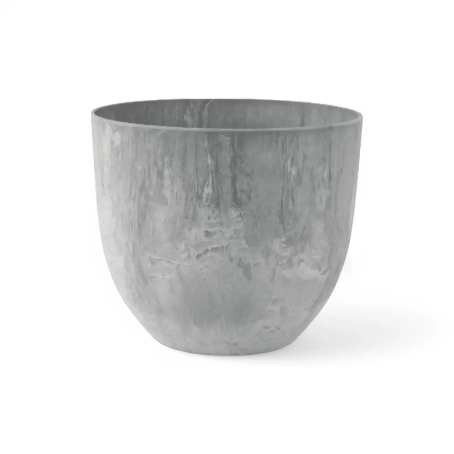 Artstone Pot 'Bola' on white background.