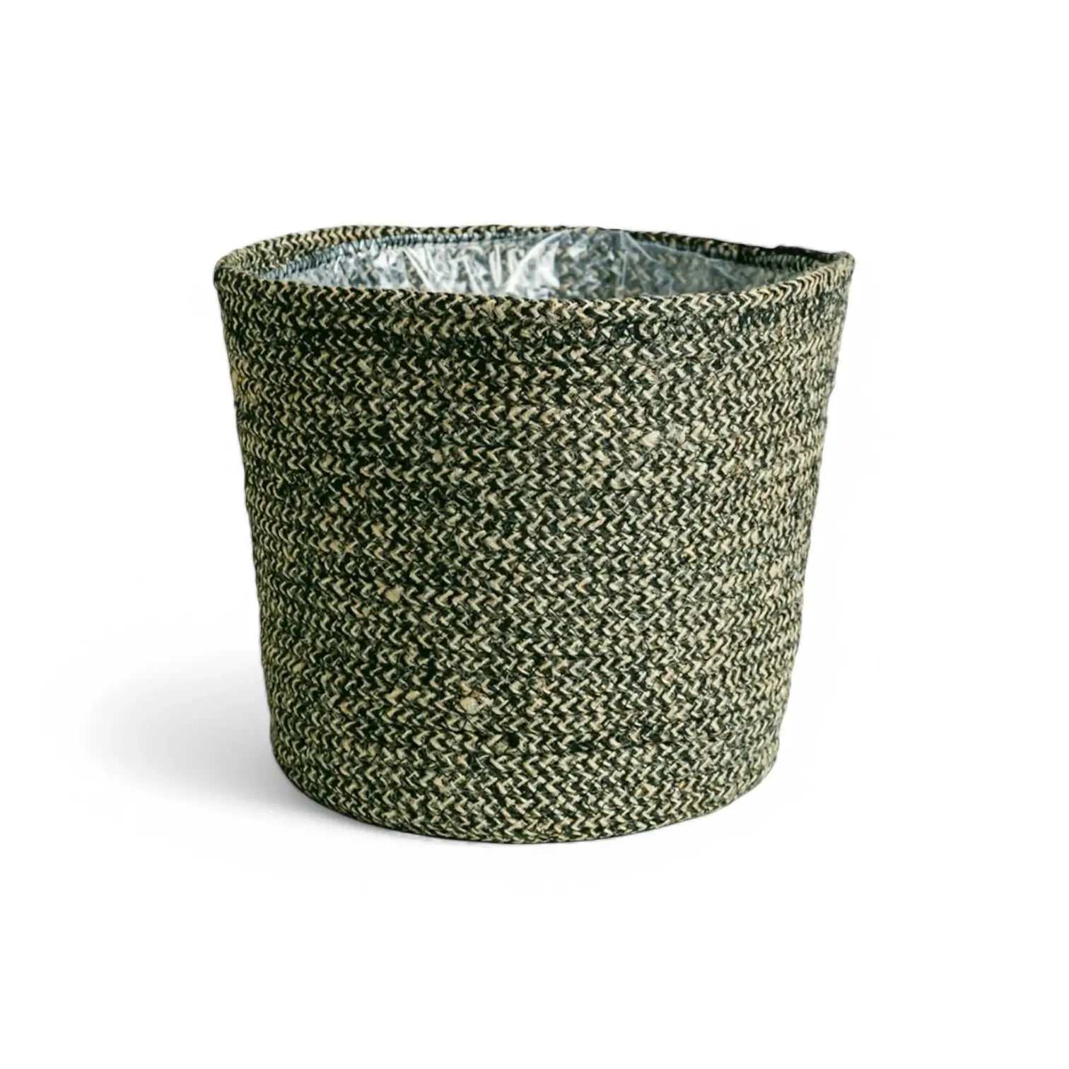 Basket Planter 'Selin' on white background.