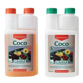 Canna Coco A + B vor weißem Hintergrund, Produktfoto 2.