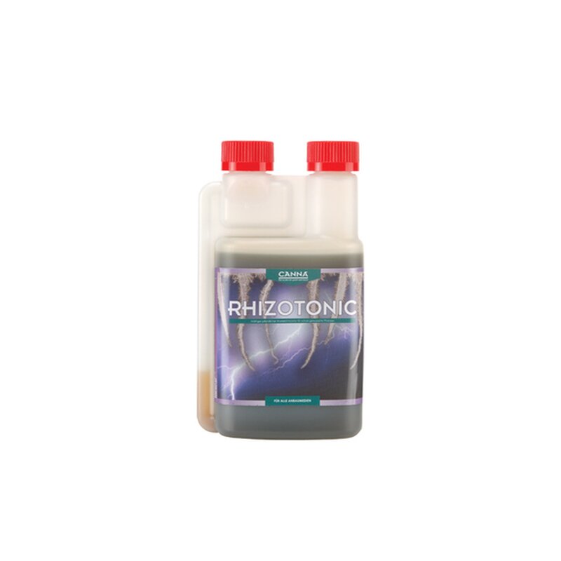 Canna Rhizotonic Hauptproduktfoto vor weißem Hintergrund.