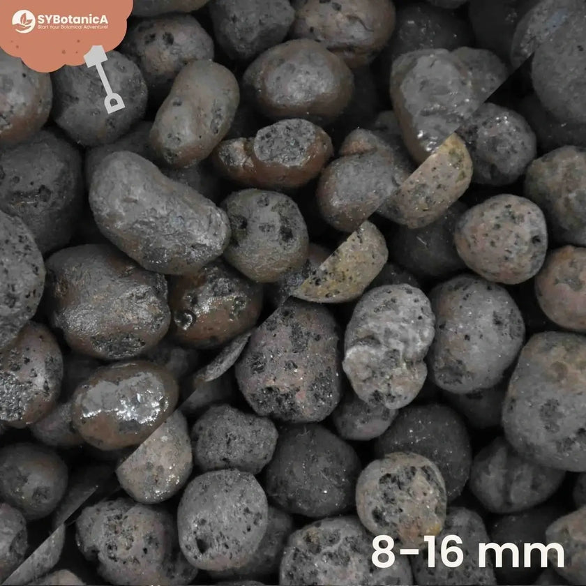 Blähton-Kugeln vor weißem Hintergrund, Produktfoto 2.