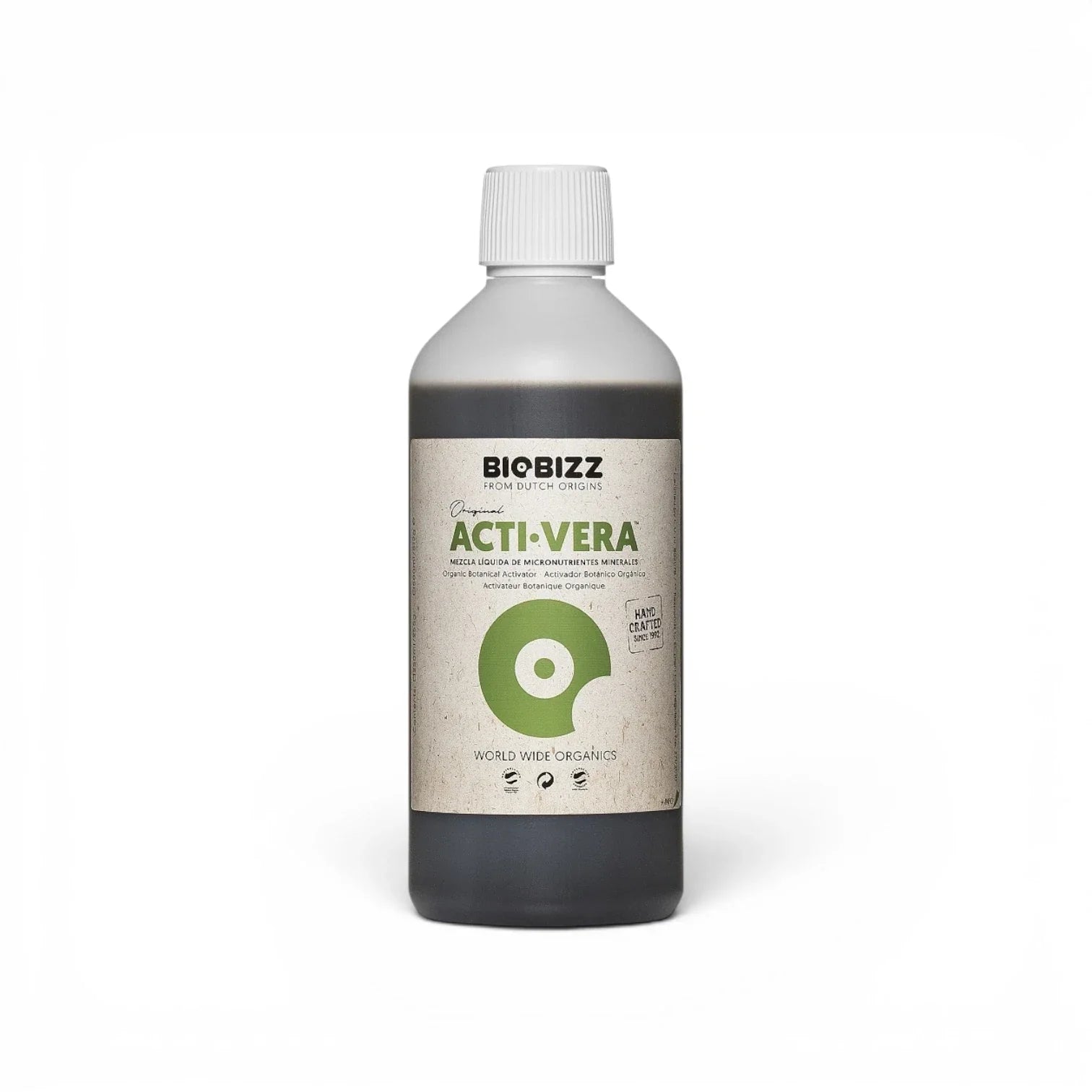 Biobizz Acti Vera 500 ml bottle on a white background