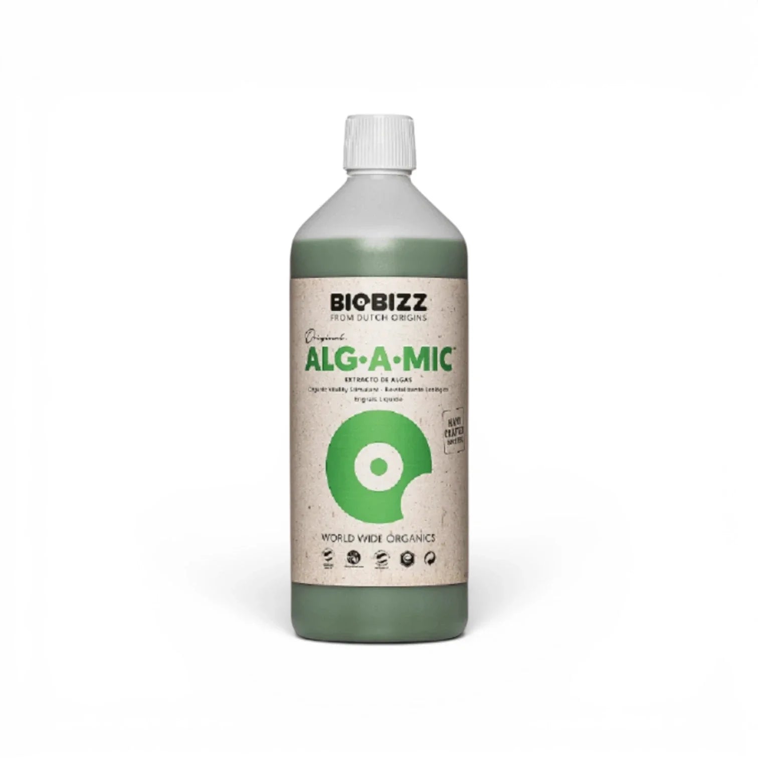 Biobizz Alg A Mic 1 L bottle on a white background
