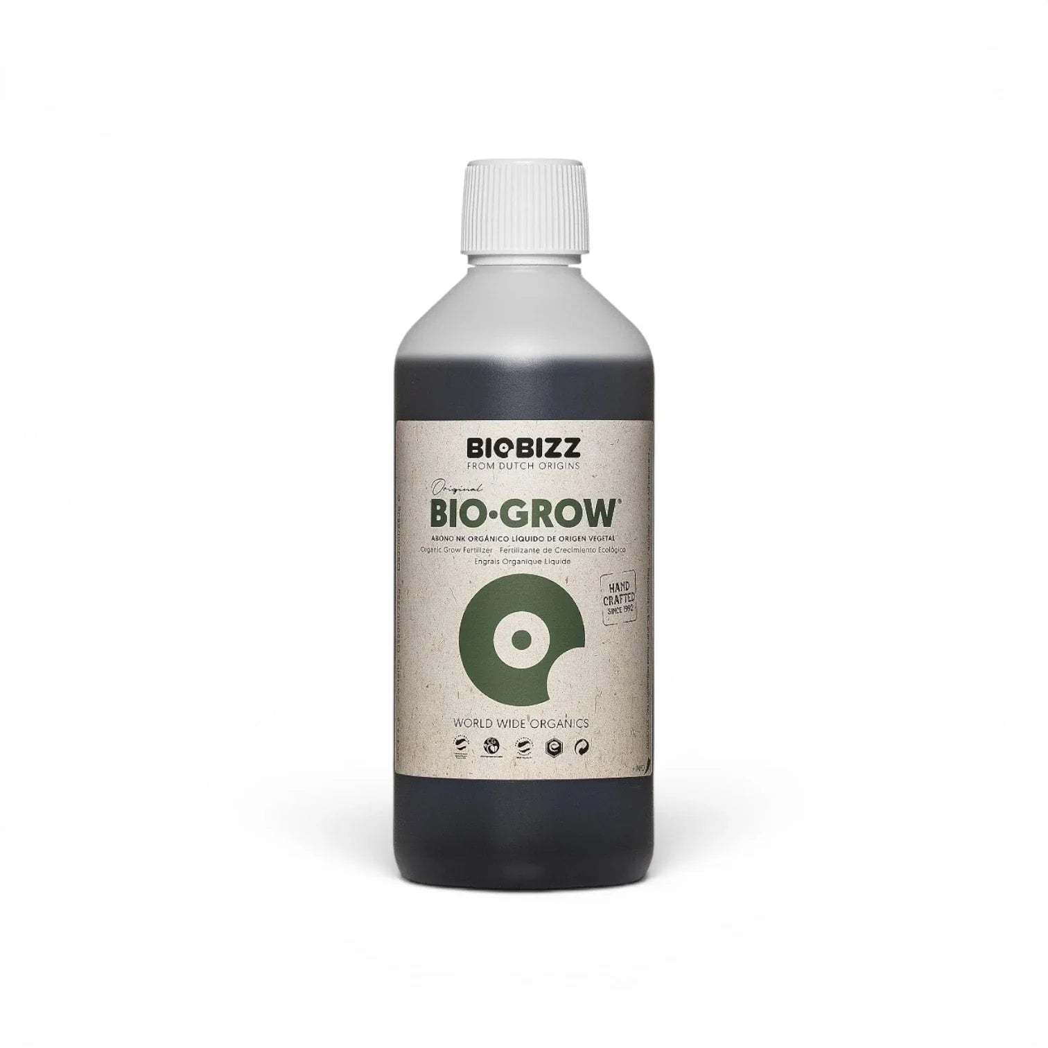 Biobizz Bio Grow 500 ml bottle on a white background