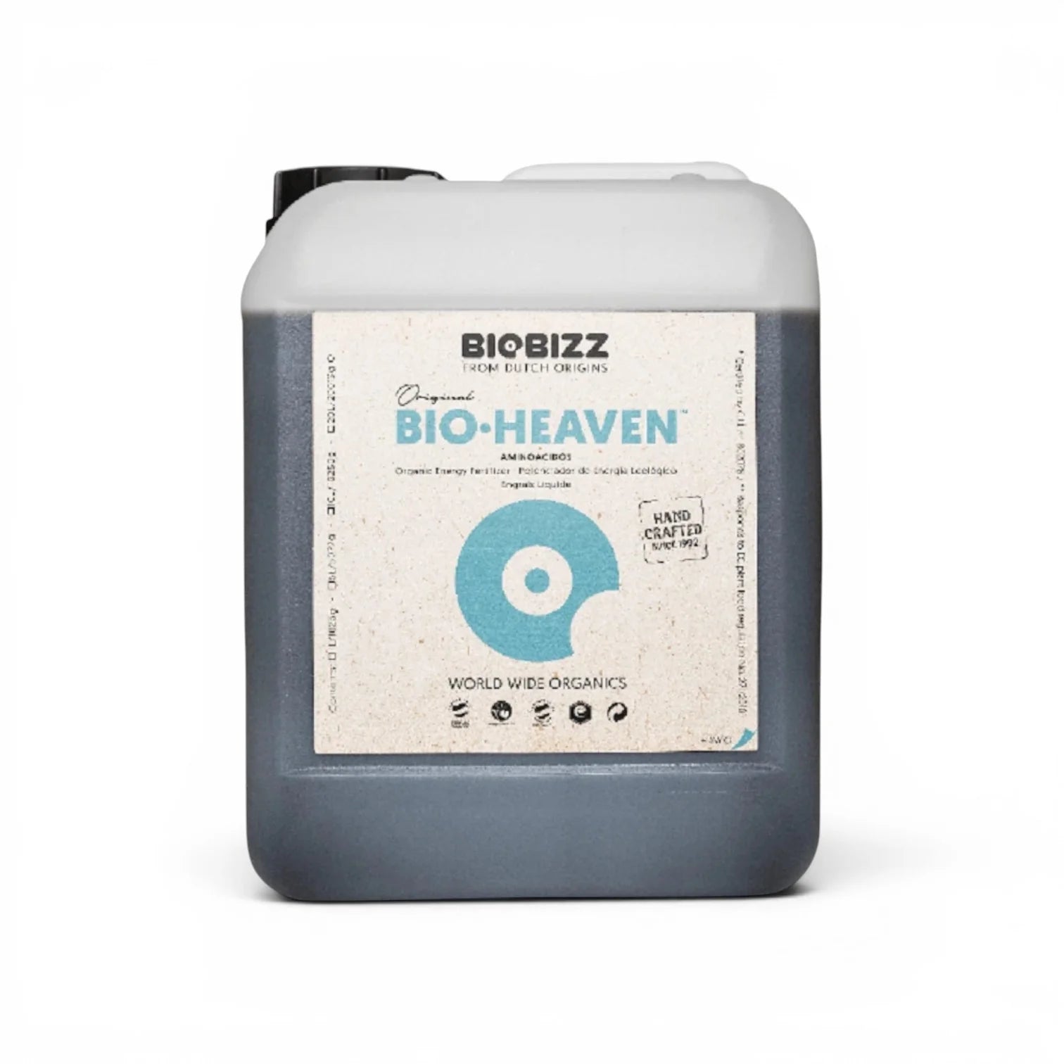 Biobizz Bio Heaven 5 L bottle on a white background